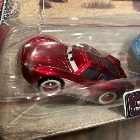 Disney Cars Movie Doubles Dinoco Lightning Blue & Cruisin' Toy Die Cast Set new - Picture 3 of 7